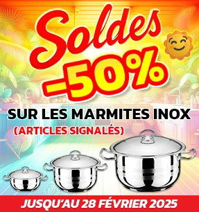 SOLDES SUR NOS MARMITES INOX